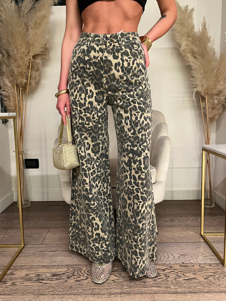 JEANS MACULATO PALAZZO