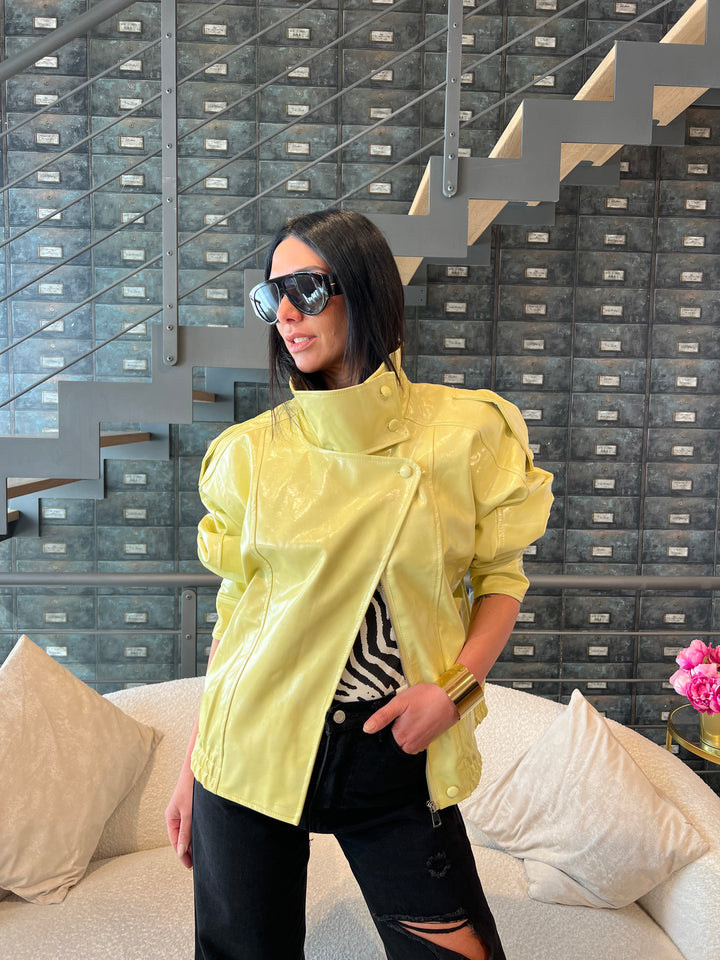 BOMBER COLLO GIALLO