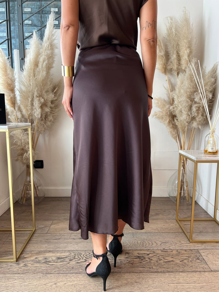 GONNA SATIN MIDI