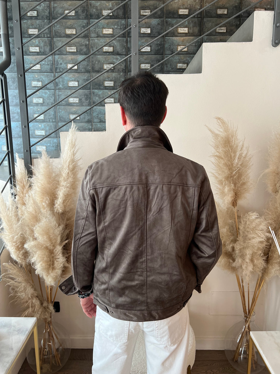 GIACCA SUEDE CERNIERA