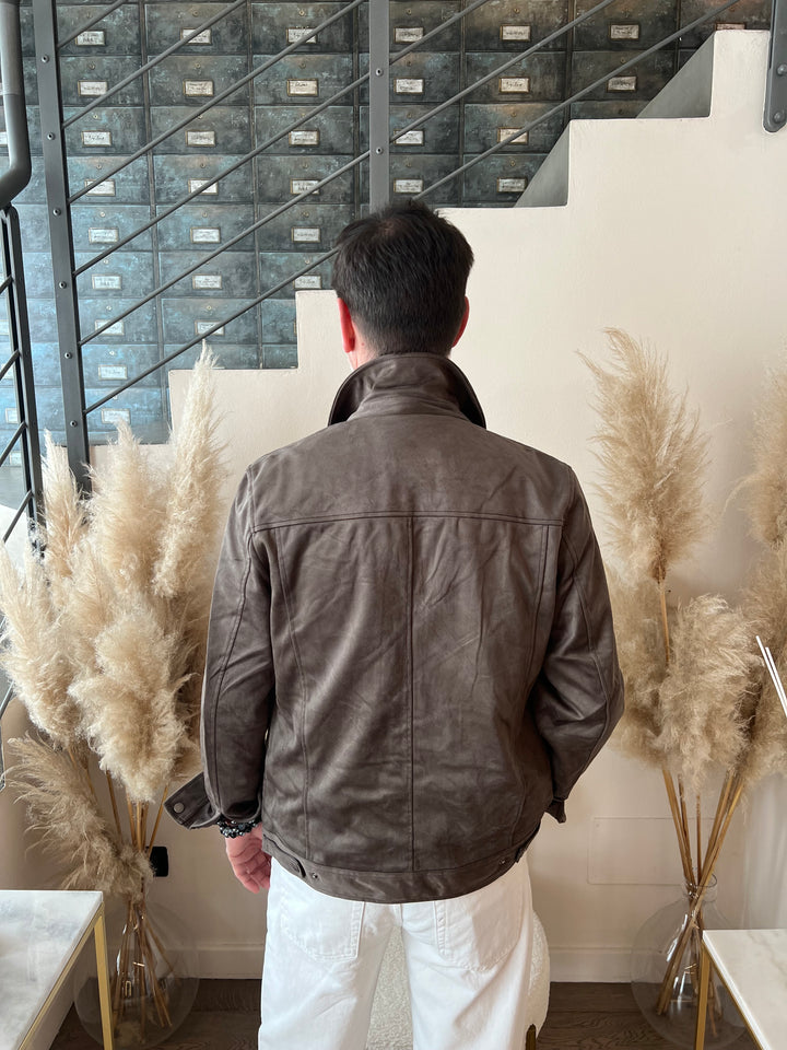 GIACCA SUEDE CERNIERA