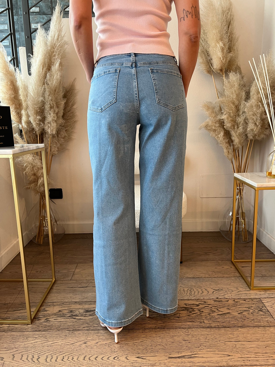 JEANS INSERTI STRASS