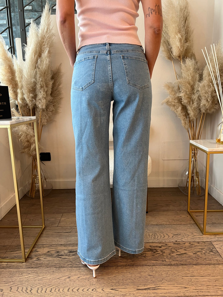JEANS INSERTI STRASS