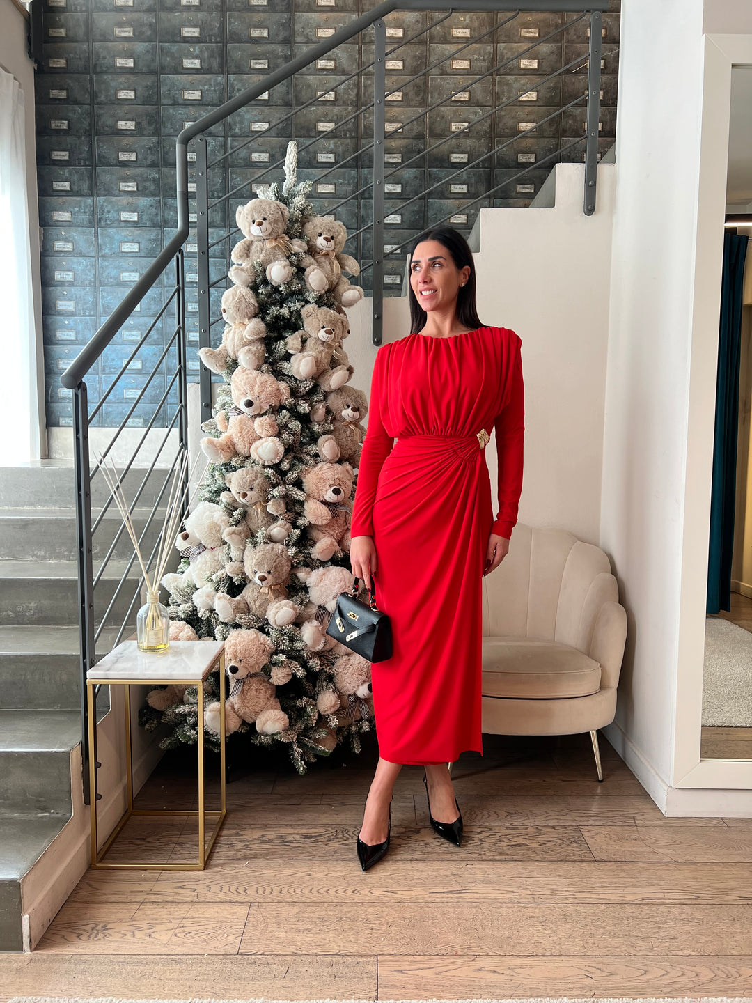 ABITO TOP DRAPPEGGIO MIDI