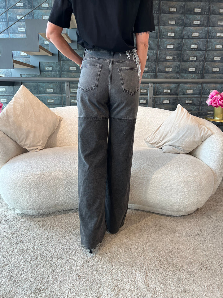 JEANS BICOLORE GRIGIO