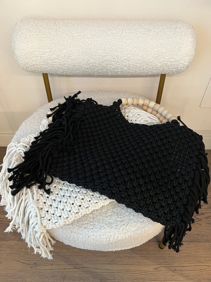 BORSA MACRAMÈ FRANGE