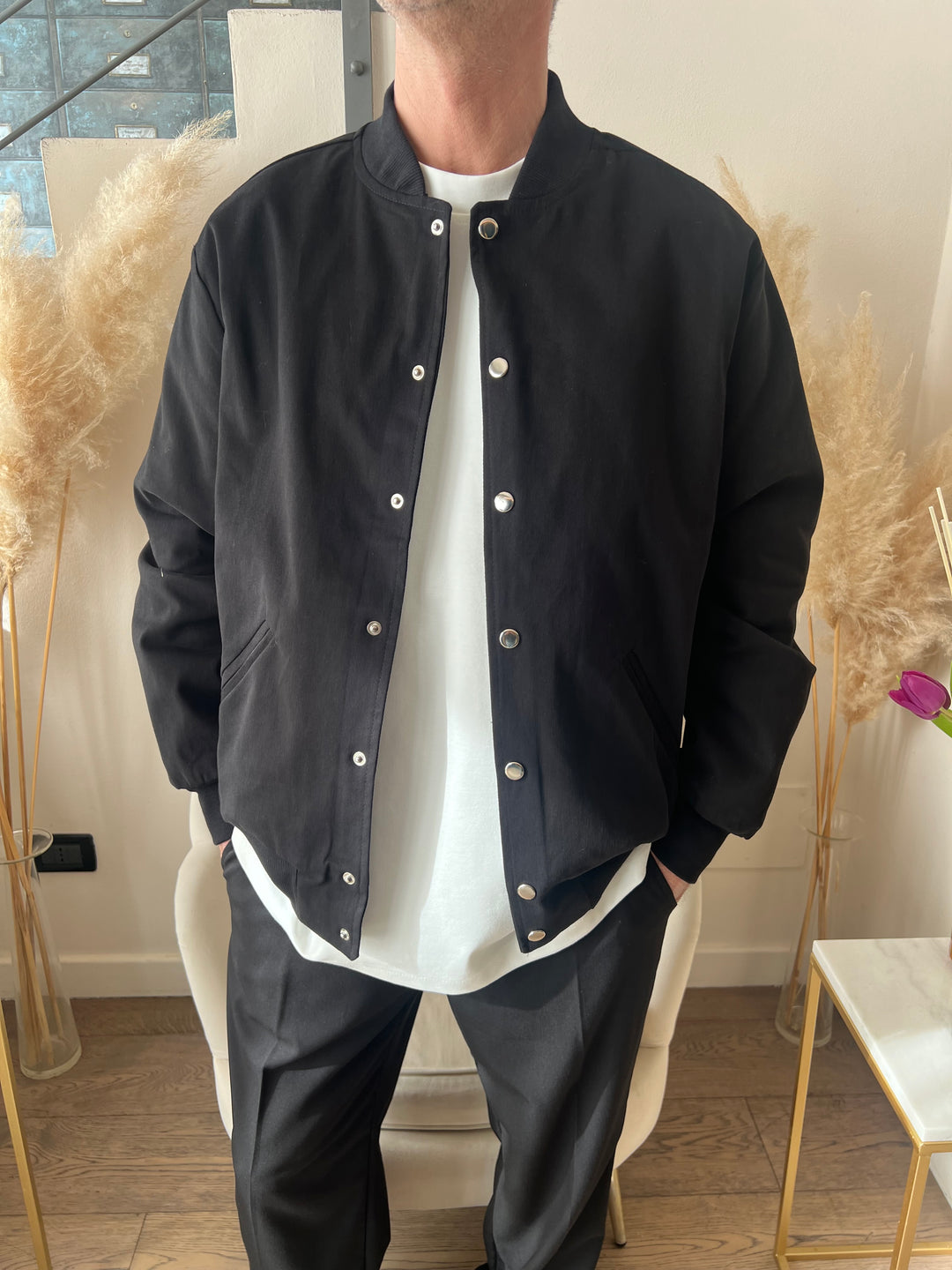 BOMBER POLSINI NERO