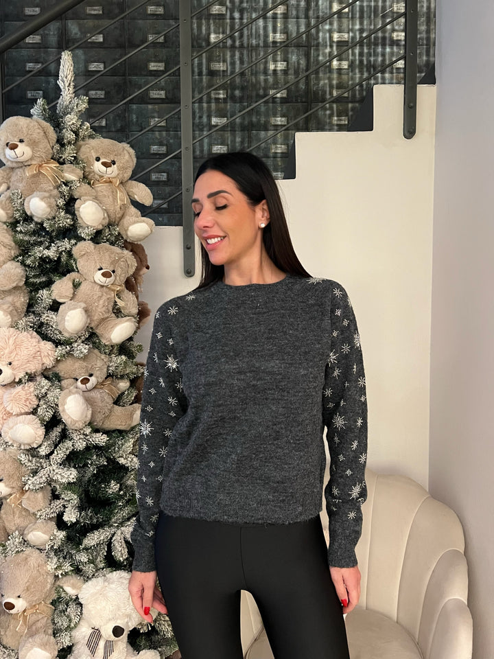 MAGLIONE STELLE MANICHE