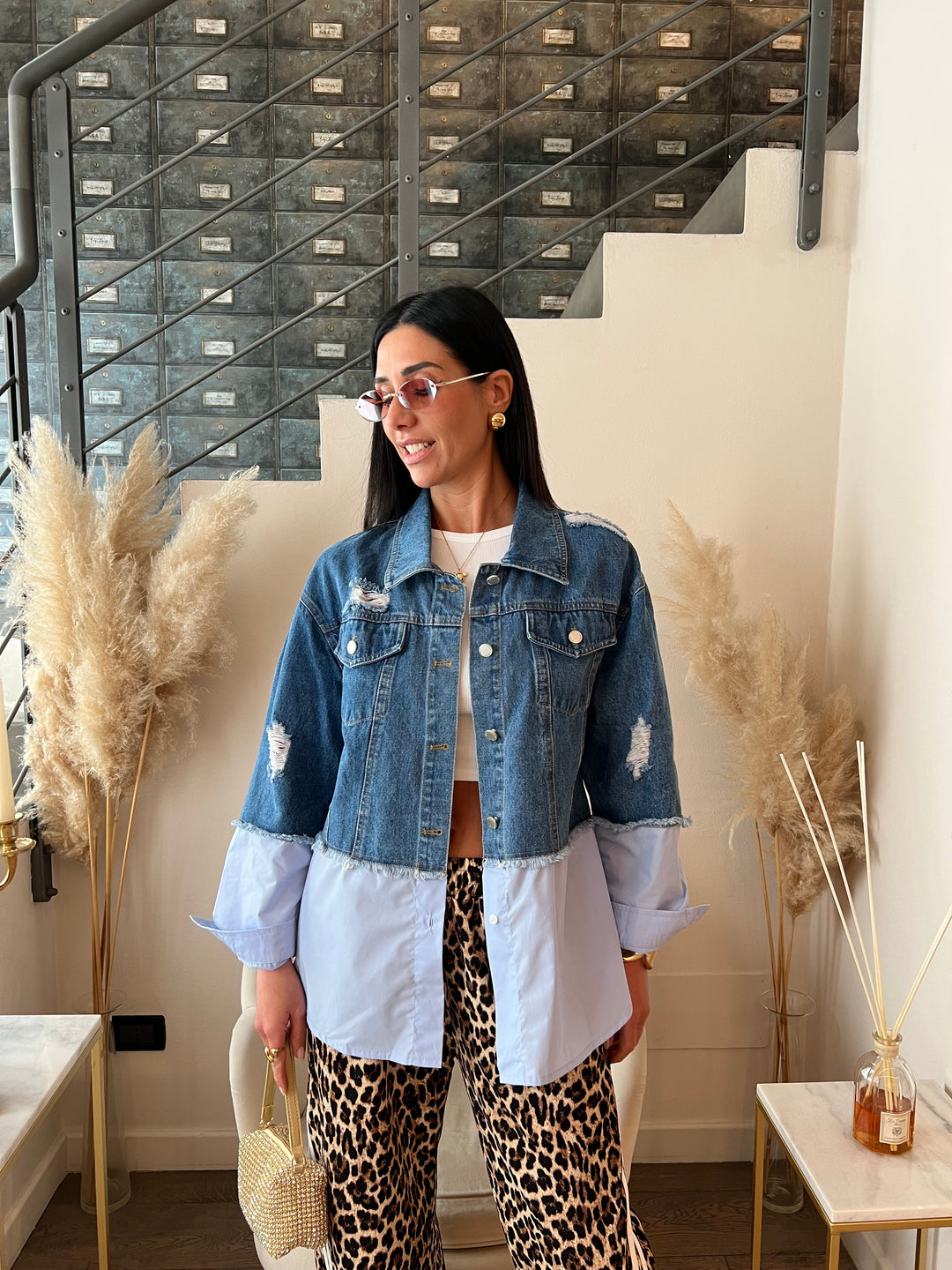 GIACCA JEANS BORDI CAMICIA