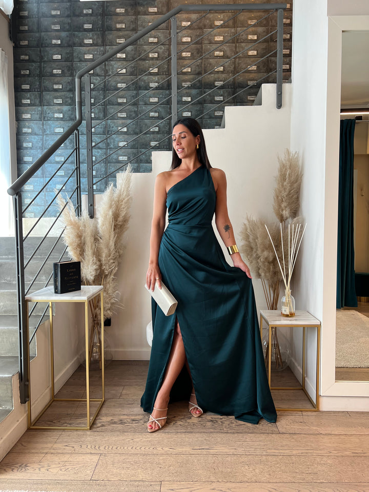 ABITO STRASCICO MONOSPALLA VERDE