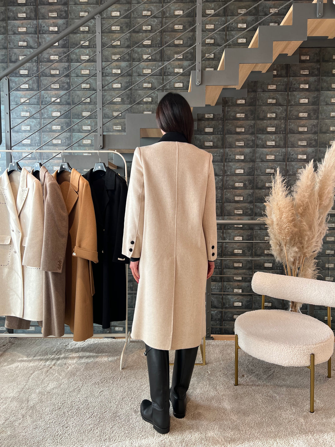 CAPPOTTO TAILORING COLLETTO BEIGE