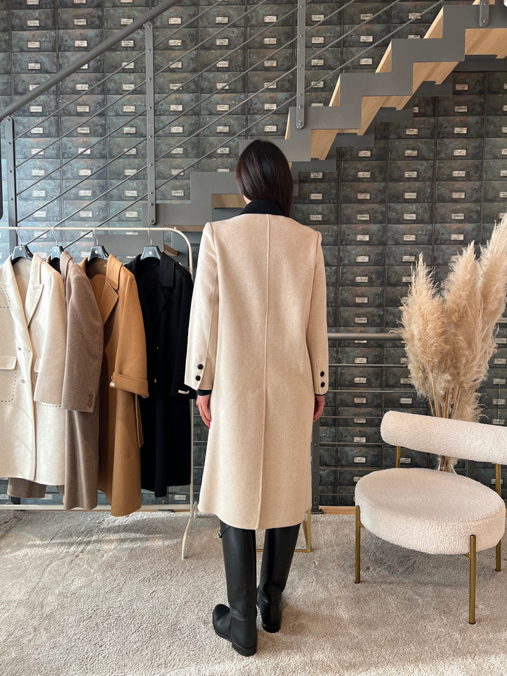 CAPPOTTO TAILORING COLLETTO BEIGE