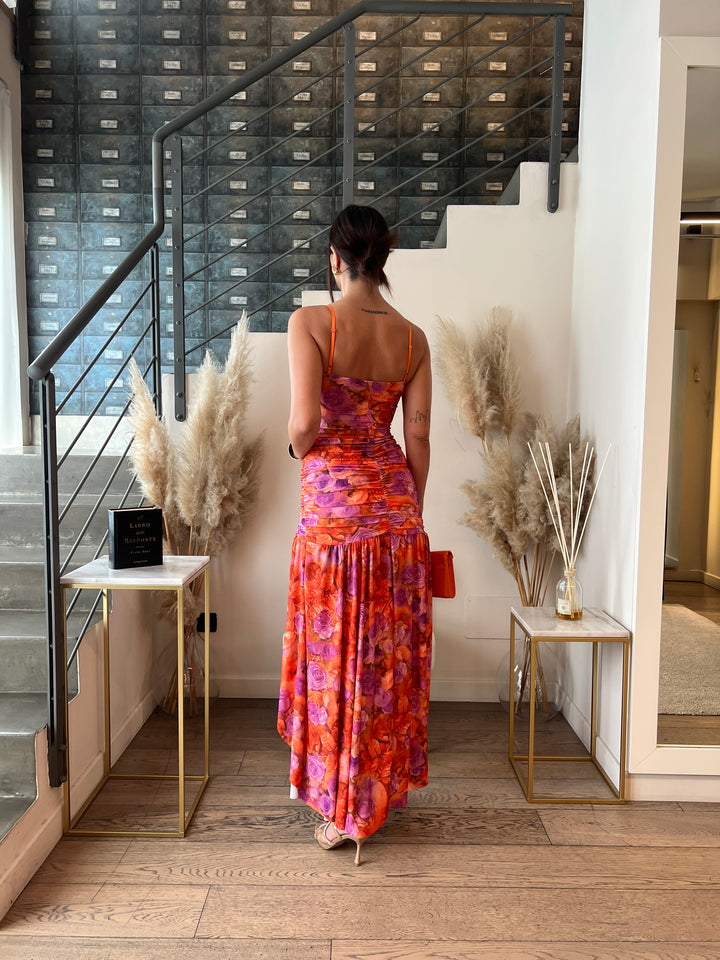 ABITO TULLE FIORI COPPETTE