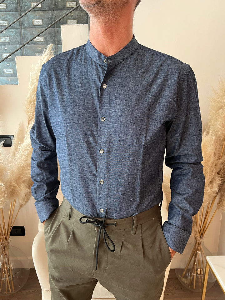 CAMICIA JEANS SCURO